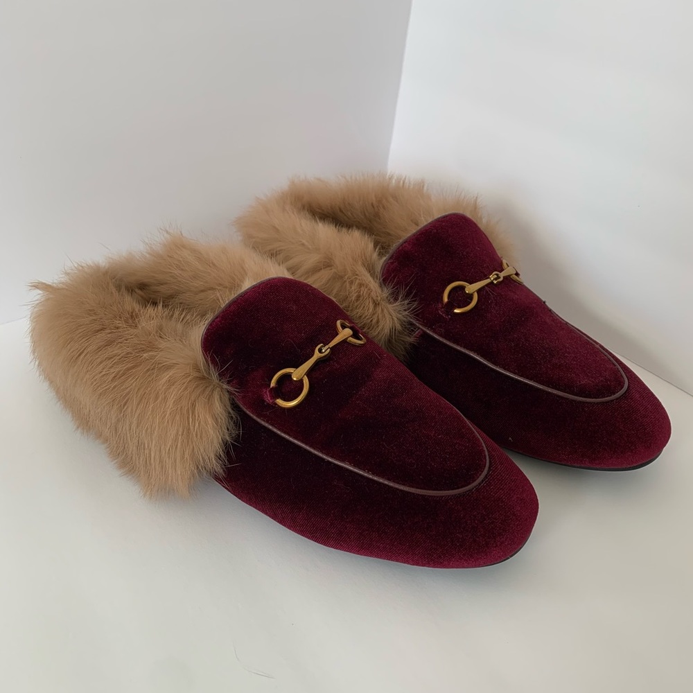 Designer Inspired Fur Slip On Mule